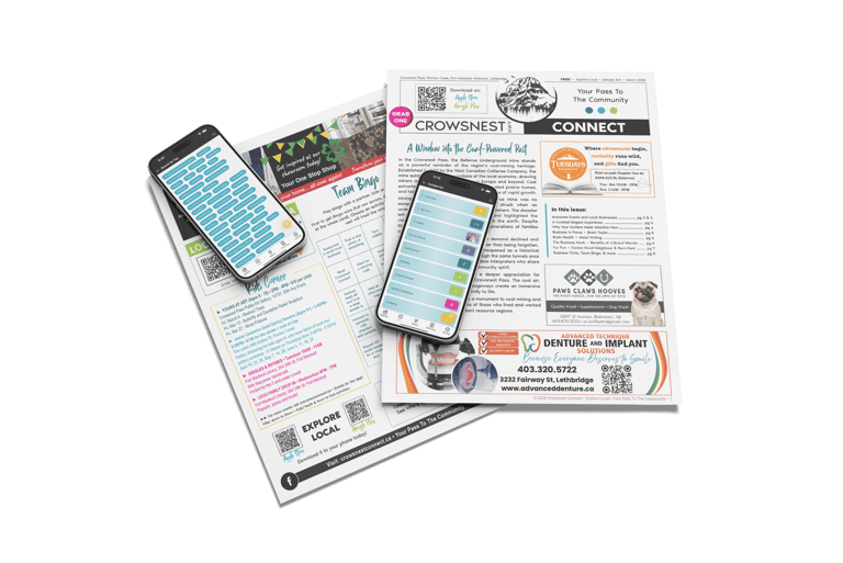 Crowsnest Connect Monthly paper, online and in App! Marketing eco-system