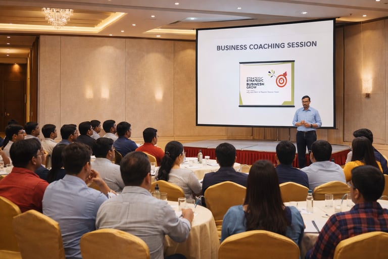 Arun Prasad Business Coach presenting participants