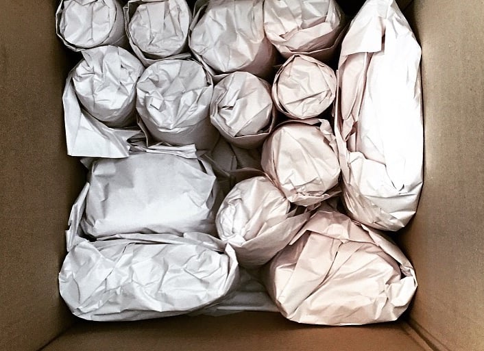 Swift Movers packed office items using professional materials for organized and efficient commercial