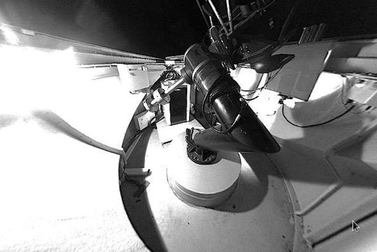 a telescope in a space observatory