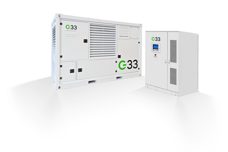 G33 H2-Genset & G33 BESS Batteriespeicher