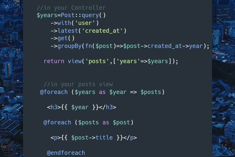 Laravel tip about getting post in order