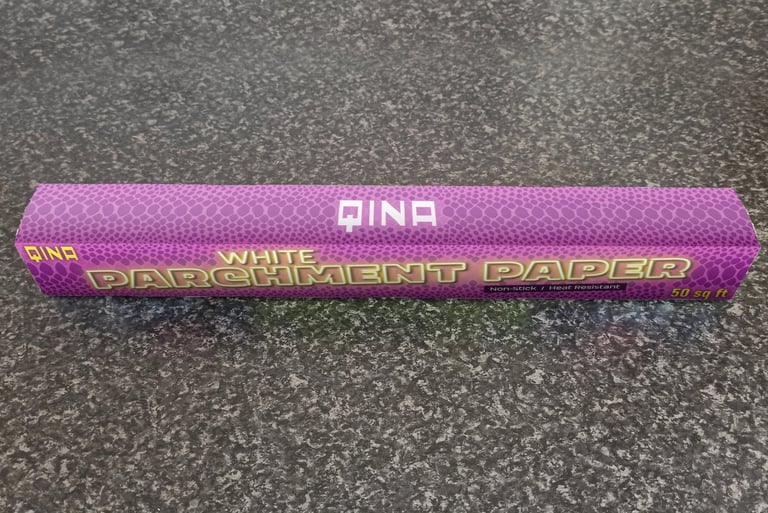 White parchment paper packaging