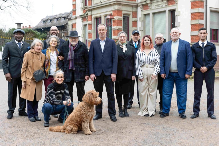 Quartier urbain à taille humaine illustrant un urbanisme apaisé et concerté à Schiltigheim