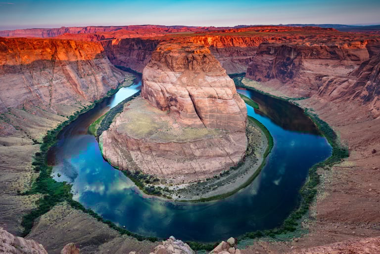 SUNRISE OVER HORSESHOE