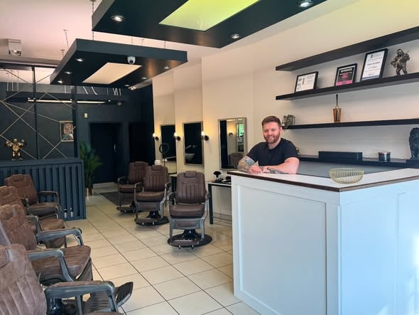 the mane crew reception area