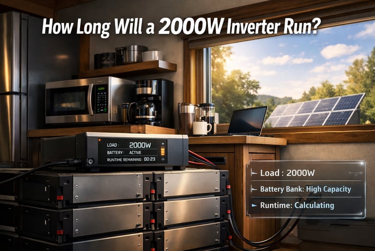 How Long Will a 2000W Inverter Run?