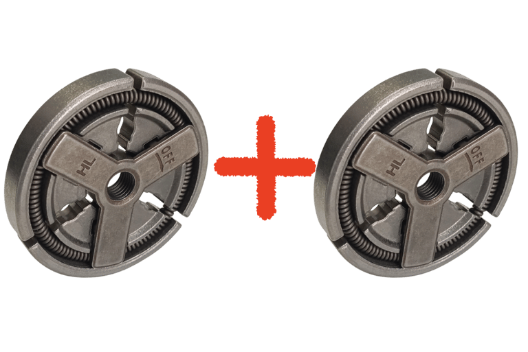 Pack de dos embragues para motosierra 5200, repuestos nuevos y compatibles con 52cc.