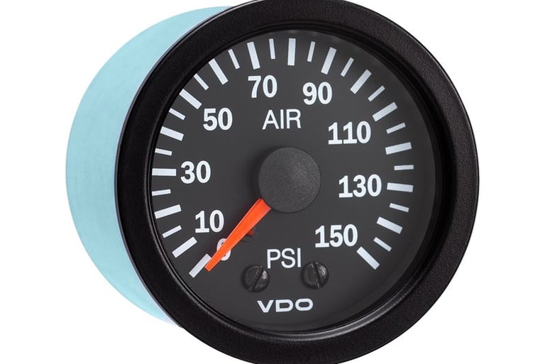 air pressure gauge from the truck