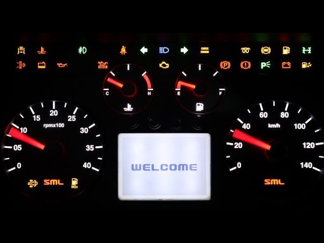 dashboard with a lot of warnings on