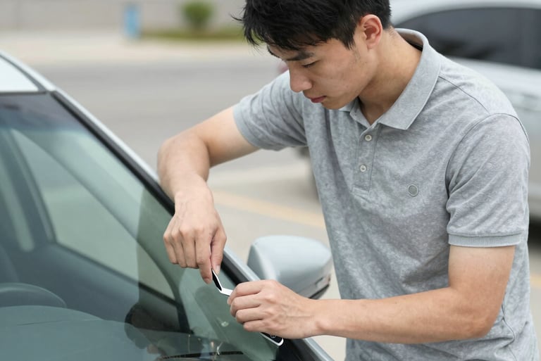 STL auto glass repair professional