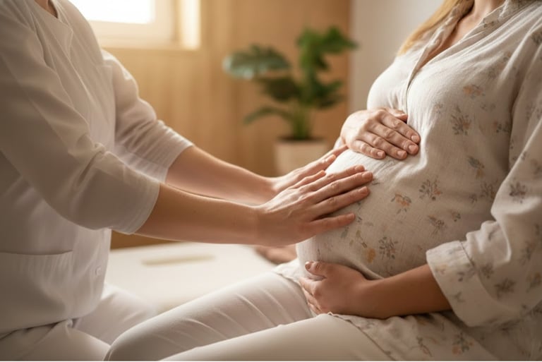 Préparation ostéopathique du bassin à l'accouchement et confort du bébé.