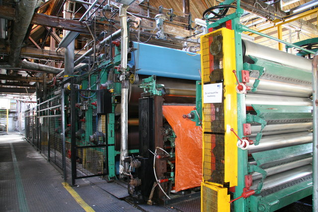 a machine that is making a paper towel
