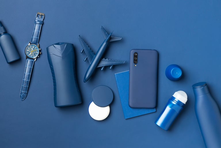 Product design team collaborating on a prototype in the studio.