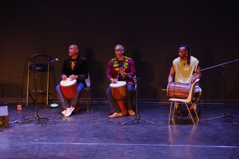 Joueurs de djembé collectif UBUNTU Gala étudiants Afrique FEAC 2026