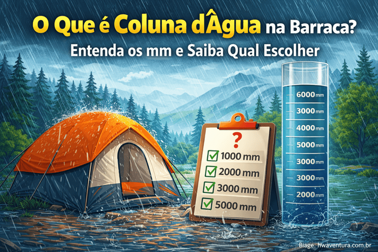 O que é Coluna d’Água e por que ela é o fator número 1 na hora de escolher sua barraca?