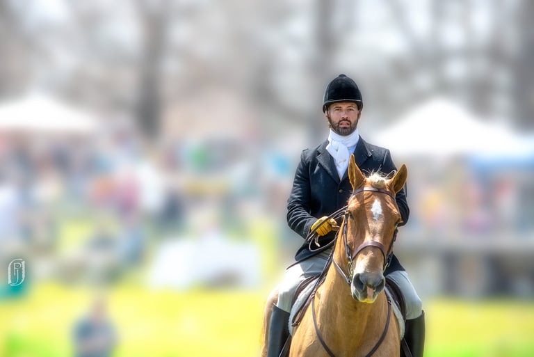 Photo of man on horse