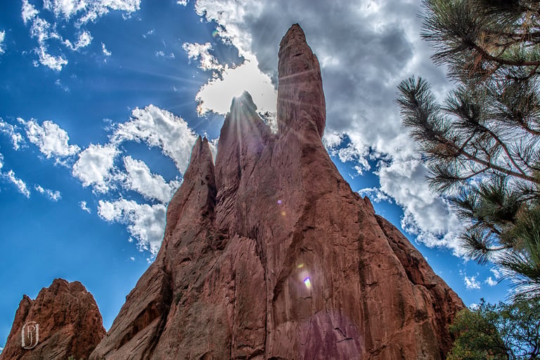 Photo of CO Garden of the Gods rocky peak
