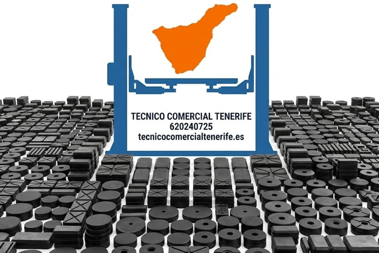 Tacos de Goma para Elevadores de Coches en Tenerife