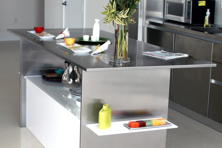 Contemporary design with minimalist lines and seamless integration.