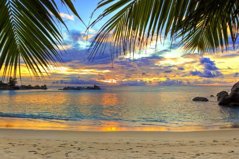 Tropical sunset in Guam