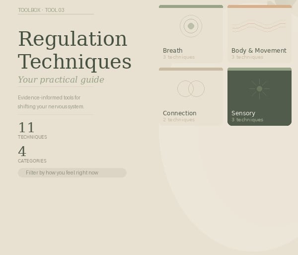 how to calm a dysregulated nervous system - free practical guide