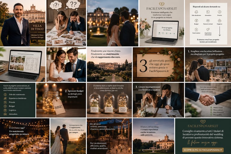 Sposi, location manager, wedding planner