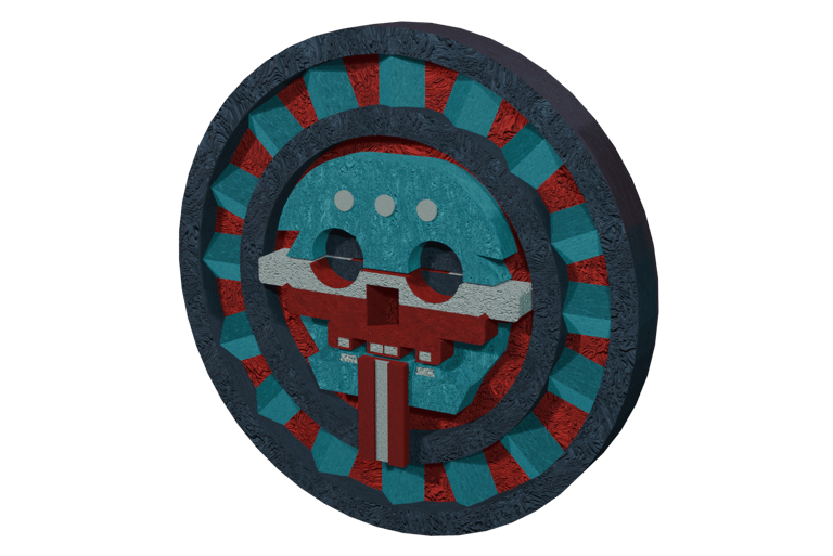 3D Blender Disk of Mictlantecutli
