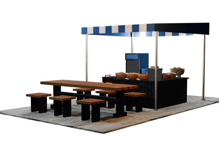 3D Taqueria Sideview