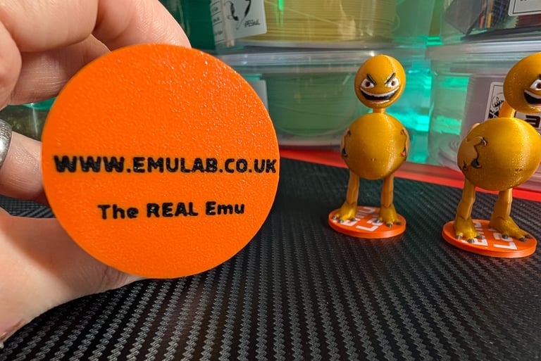 The real Emu miniature figures on a stand this is the ultimate predator