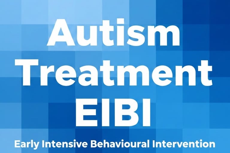 Autism Treatment Early Intensive Behavioural Intervention EIBI thumbnail blue squares background