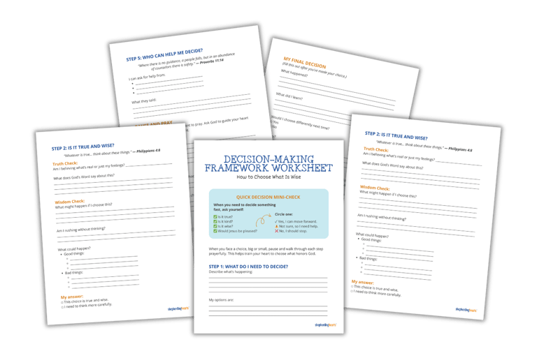Decision-Making Framework Worksheet: How to Choose What Is Wise