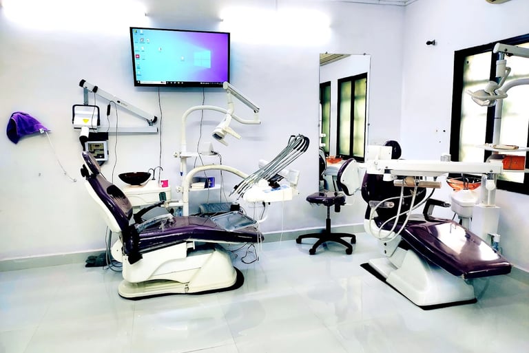 the white dental practice mankapur nagpur dental chairs