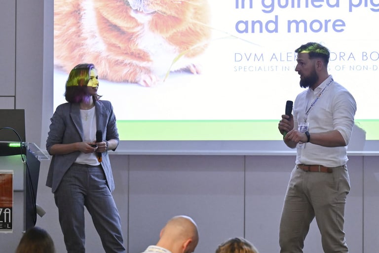 Aleksandra Bobińska i Jakub Kliszcz na konferencji