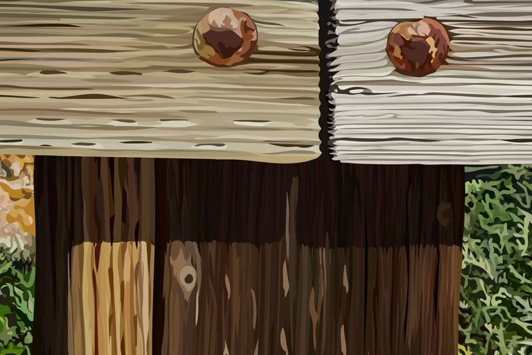 PRIVATE TRESPASSING – Pebble Beach Art (vector hyperrealism) detail 2