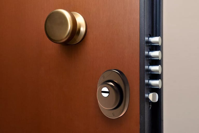 Porta blindata su misura con defender -  Lome Serramenti Milano