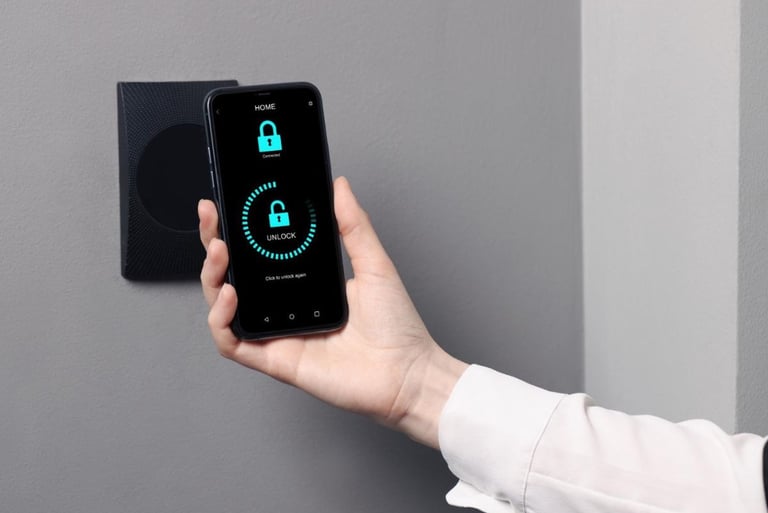 Porta blindata su misura serratura smart -  Lome Serramenti Milano