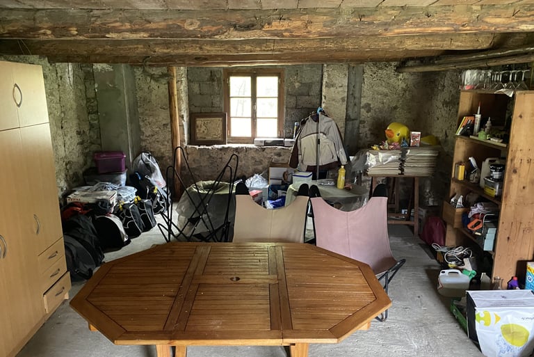 Grange en pierre avant rénovation