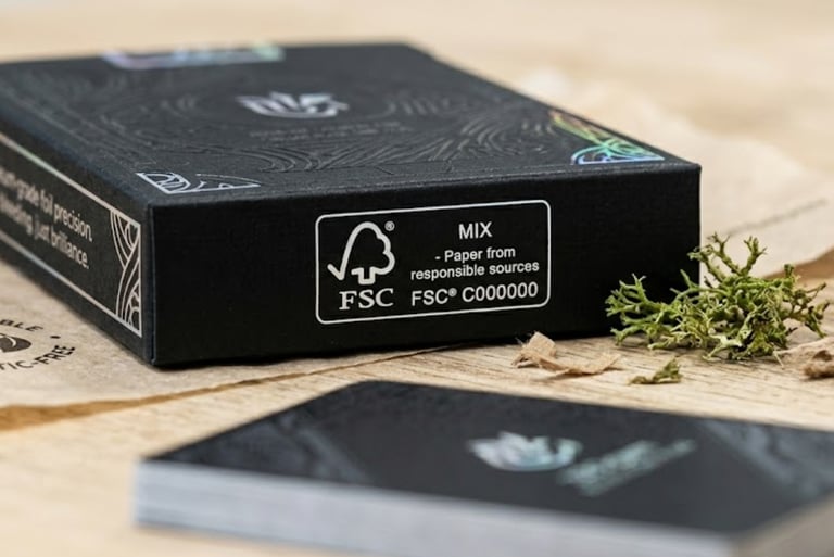 FSC certified eco-friendly packaging for Italian card games