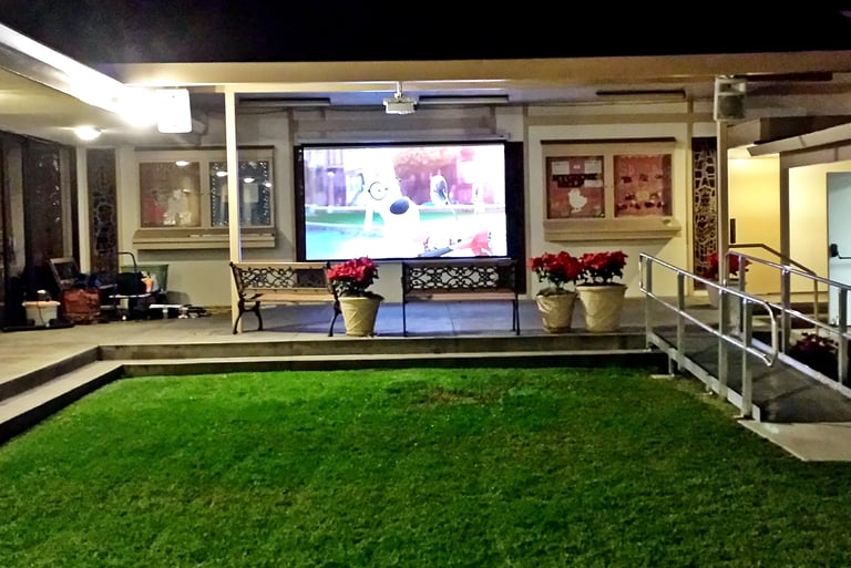 Outdoor Theater Design and Installation by MW Audio Visual
