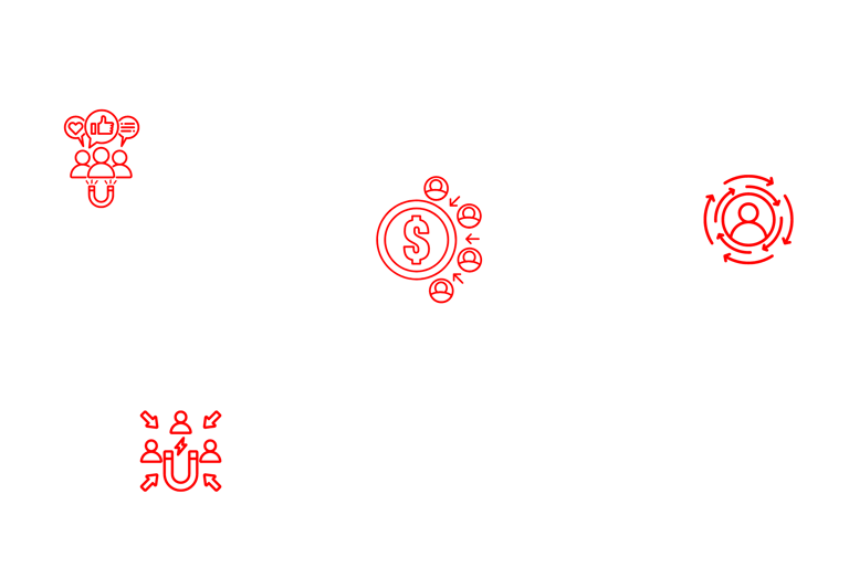 um diagrama de um fluxo de dinheiro