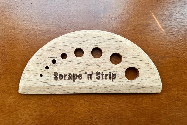 scrape and strip