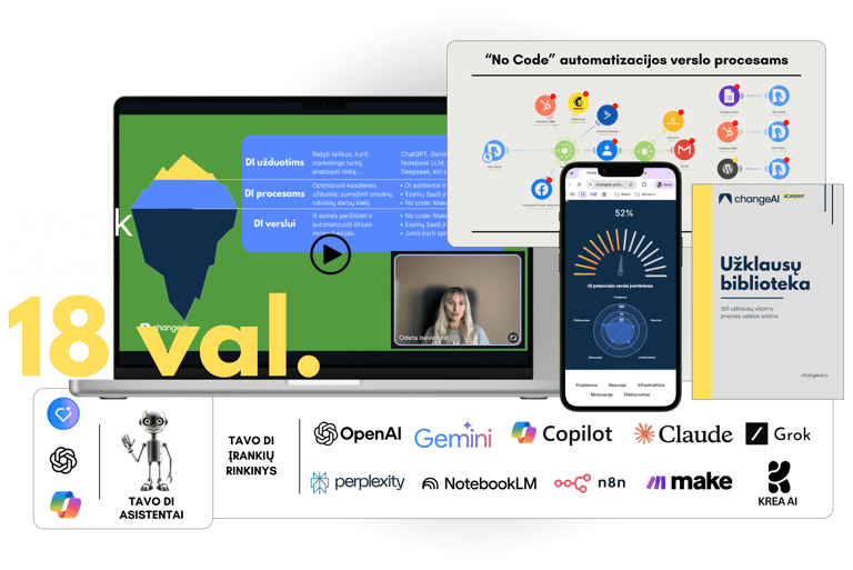 ChangeAI Academy website header