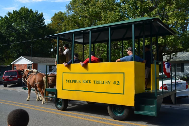 Trolly Car at Trolley Car Days in Sulphur Rock, Arkansas
