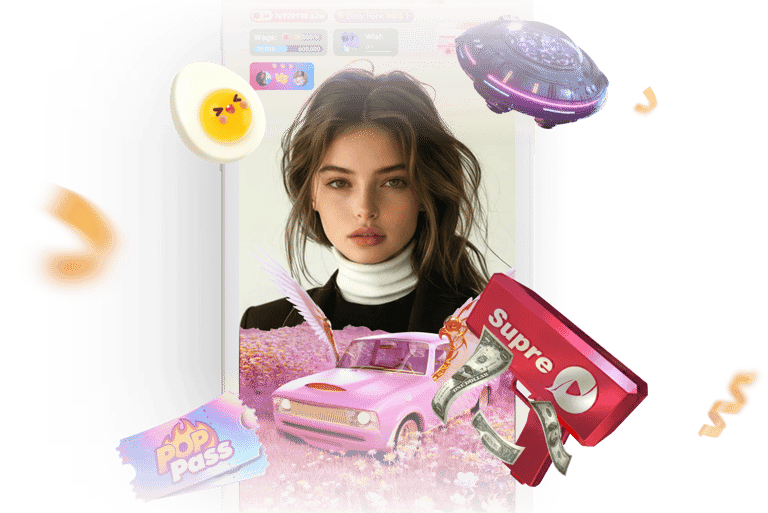 Base Salary Host demonstrating live streaming setup on POPPO Live platform