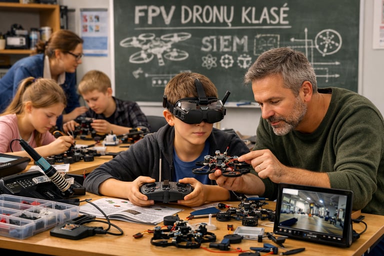 STEM FPV Drono klasė