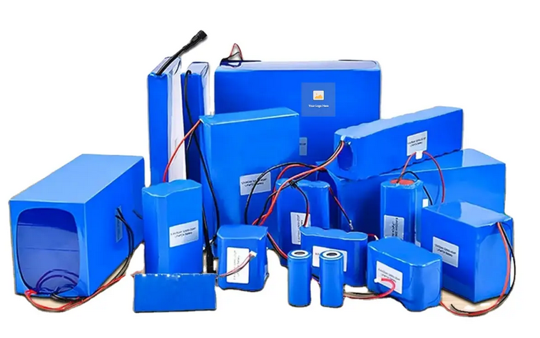 multiple lithium battery packs stacked together