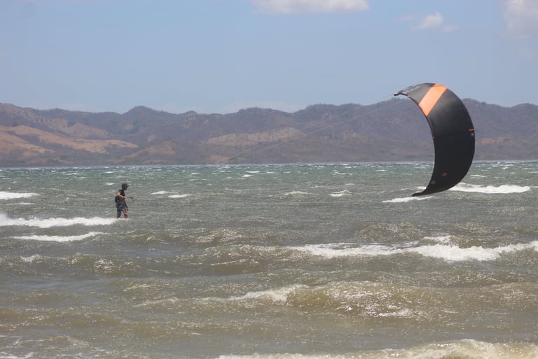 kitesurfing in 40 knots