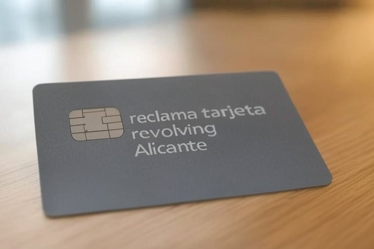 abogado reclamación tarjeta revolving alicante