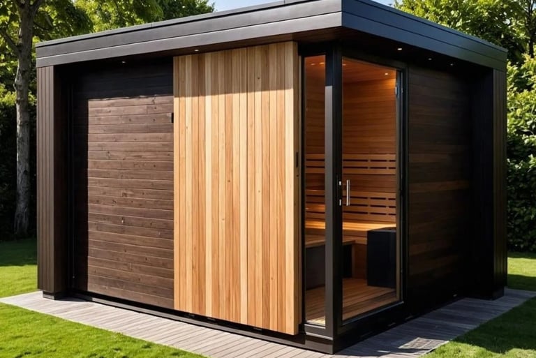 Sauna finlandesa diseñada por Onzen by Termica.